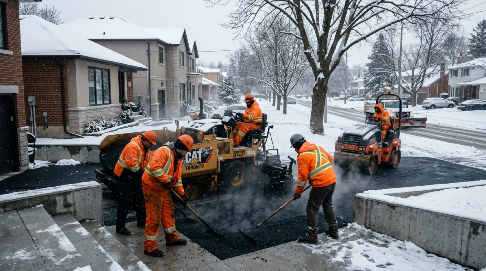 Asphalt vs. Concrete Driveway: Which Is Better for ON Winters?